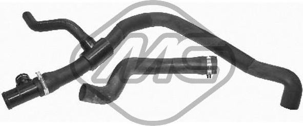 Патрубок радиатора (системы охлаждения) Metalcaucho верхний для Volkswagen Transporter T4 1990-2003. Артикул 09023