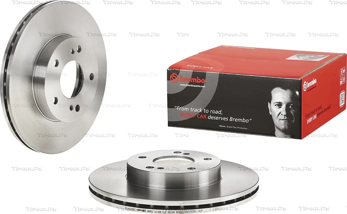 Тормозной диск Brembo передний для Nissan Maxima A32 1995-2000. Артикул 09.5254.10