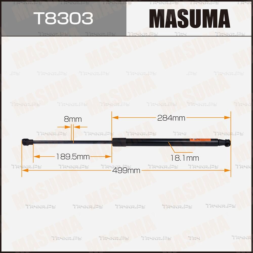 Амортизатор (упор) багажника Masuma. Артикул T8303