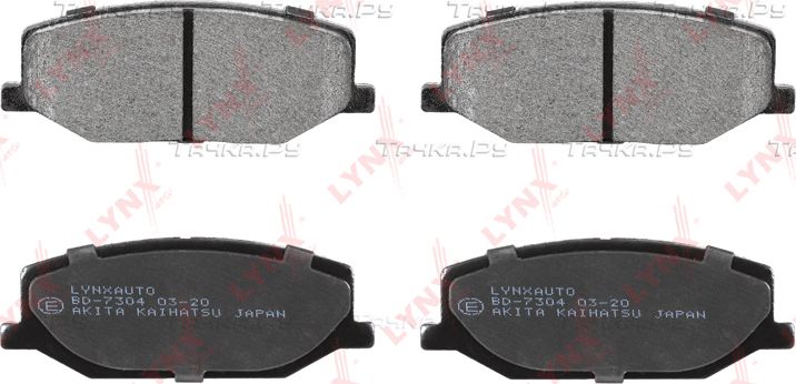Тормозные колодки LYNXauto передние для Suzuki Samurai 1988-2004. Артикул BD-7304