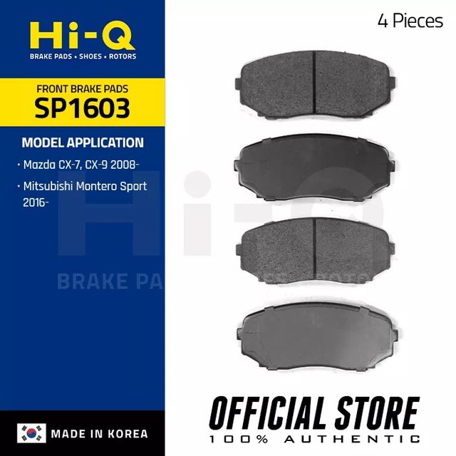 Тормозные колодки Sangsin Hi-Q передние для Mazda CX-9 II 2016-2026. Артикул SP1603