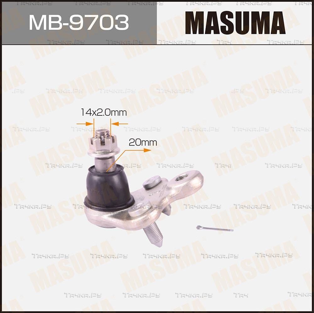 Шаровая опора Masuma передняя передняя правая/левая нижняя для Honda Civic IX 2012-2016. Артикул MB-9703