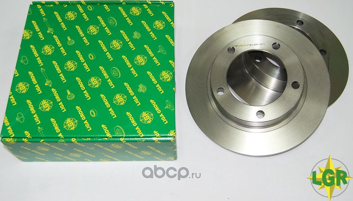 Диски тормозные (2 шт.) LGR-6273 (2121-3501070) для а/м ВАЗ 2121 НИВА. Артикул LGR6273