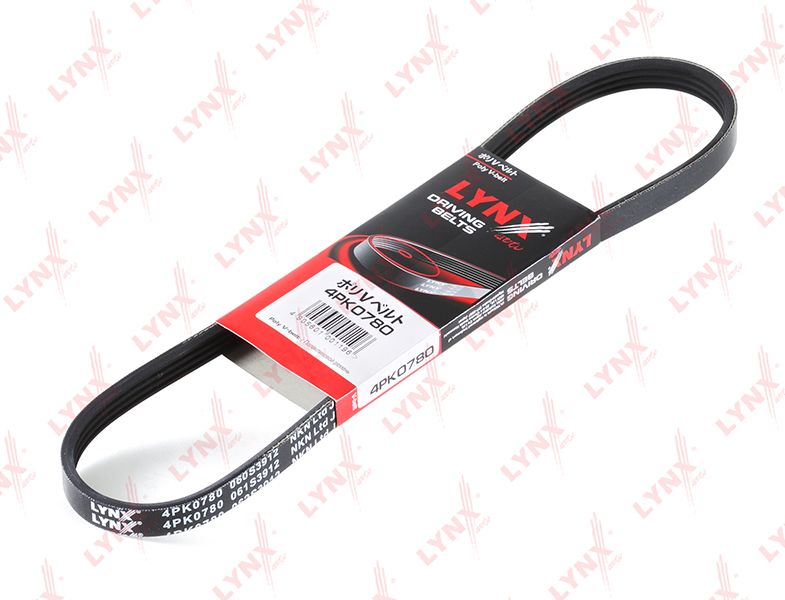 Приводной ремень поликлиновой LYNXauto. Артикул 4PK0780