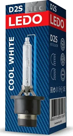 Лампа D2S 6000К LEDO Cool White. Артикул 85122lxcw