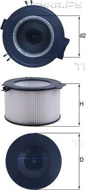 Салонный фильтр Mahle. Артикул LA 65