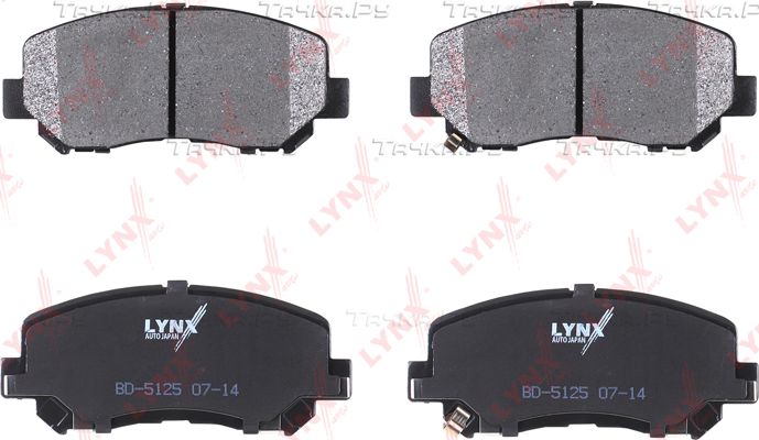 Тормозные колодки LYNXauto передние для Mazda CX-5 II 2017-2026. Артикул BD-5125