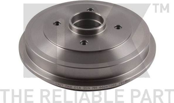 Тормозной барабан NK задний для Citroen C2 2003-2009. Артикул 251907