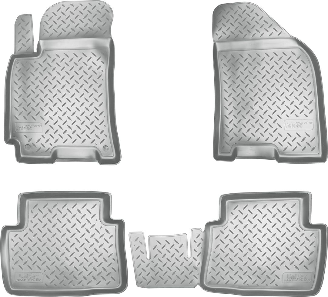 Коврики Норпласт для салона Ravon Gentra 2015-2026 Серый. Артикул NPA11-C15-100-G