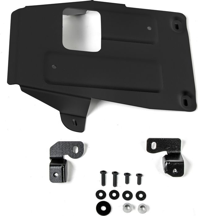 Защита алюминиевая Rival для РК Rival (черная) для Porsche Cayenne III 2017-2026. Артикул 333.4617.1