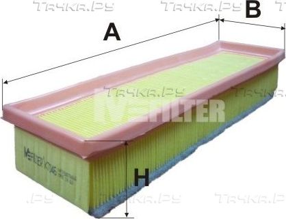 Воздушный фильтр MFilter. Артикул K 7046