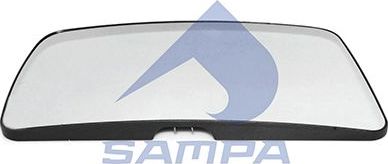 Зеркальное стекло бокового зеркала Sampa правое для Mercedes-Benz Actros MP2 2002-2008. Артикул 201.227