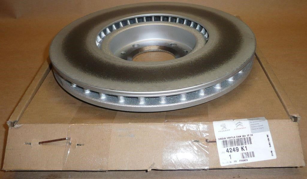 Тормозной диск PSA передний для Peugeot 407 2004-2011. Артикул 4249K1