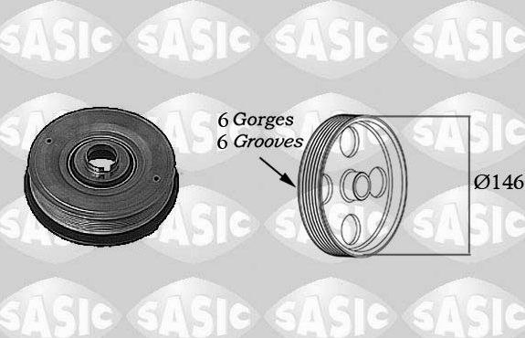 Шкив коленвала Sasic для Renault Espace III 2000-2002. Артикул 2154013