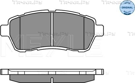 Тормозные колодки Meyle Original. Артикул 025 242 8316/W