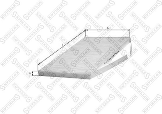 Салонный фильтр Stellox. Артикул 71-10058-SX