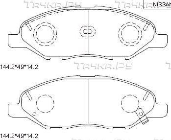 Тормозные колодки Asimco. Артикул KD1740