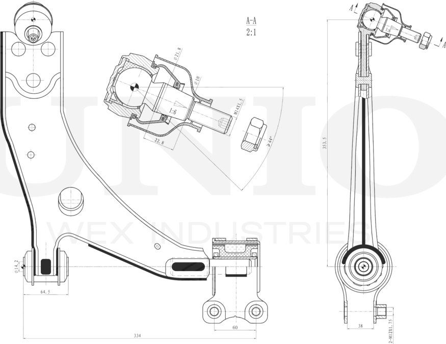 Рычаг подвески (Unio). Артикул SSP-40089