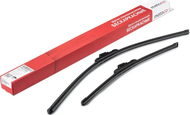 Щетки стеклоочистителя (к-кт) 600/475мм (Metaco). Артикул 9502008