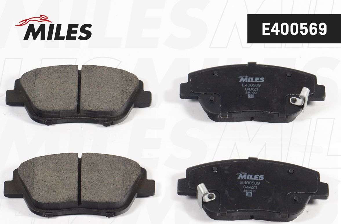 Тормозные колодки Miles (Low-Metallic). Артикул E400569