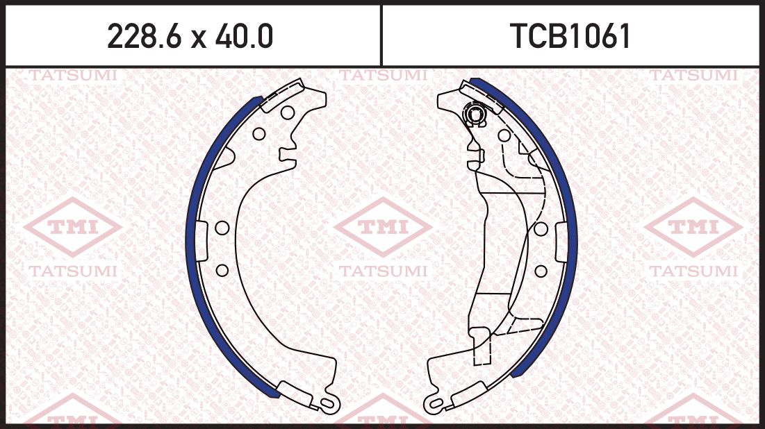 Колодки тормозные TOYOTA RAV4 94- задн. (Tatsumi). Артикул TCB1061