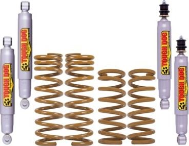 Лифт-комплект Tough Dog усиленной подвески для Suzuki Jimny IV левый руль 2019-2026, лифт 60 мм, нагрузка - 0-300 кг. Артикул TD-JB74-60-LLFC