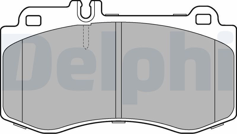 Тормозные колодки Delphi (Low-Metallic). Артикул LP2304