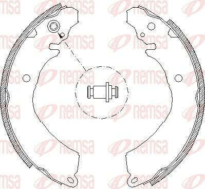 Тормозные колодки Remsa задние для Mitsubishi Space Runner I 1991-1999. Артикул 4646.01