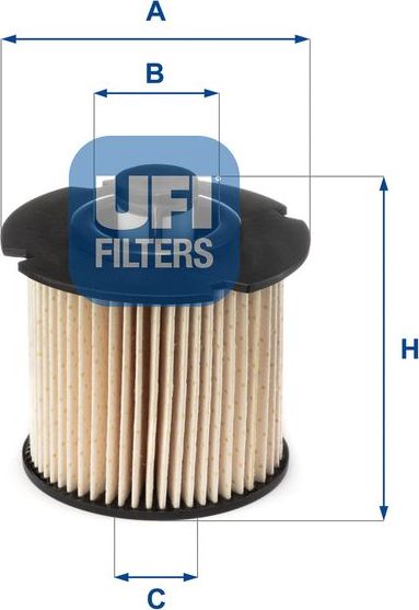 Топливный фильтр UFI. Артикул 26.104.00