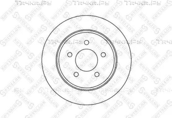 Тормозной диск Stellox задний для Dodge Caravan III 1995-2001. Артикул 6020-9311-SX