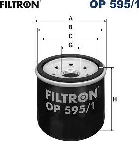 Масляный фильтр Filtron. Артикул OP 595/1