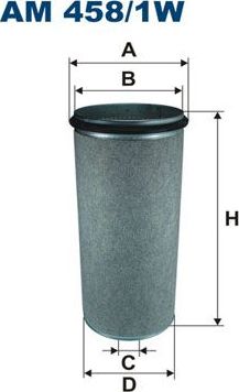 Фильтр воздушный Filtron. Артикул AM 458/1W