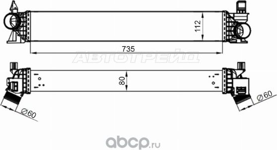 Радиатор интеркулера CITROEN JUMPER 14-FIAT DUCATO 14-PEUGEOT BOXER 14- (SAT). Артикул ST1382428080