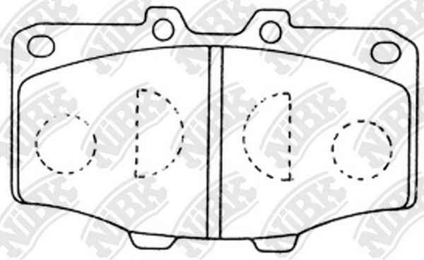 Тормозные колодки NiBK. Артикул PN1086