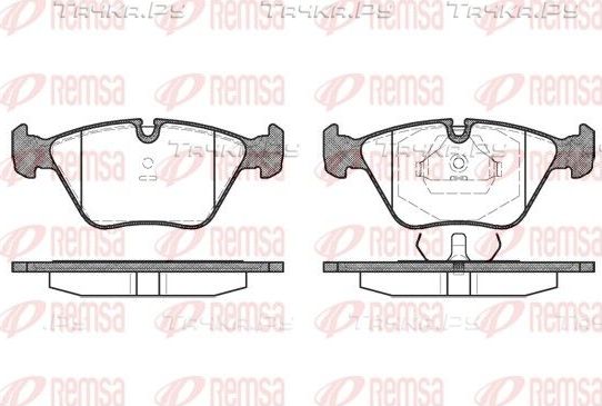 Тормозные колодки Remsa передние для BMW Z3 I 1997-2003. Артикул 0270.00