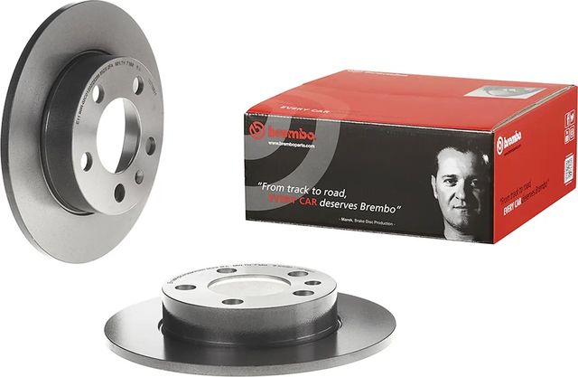 Тормозной диск Brembo UV Coated задний для Skoda Rapid I 2012-2019. Артикул 08.7165.11
