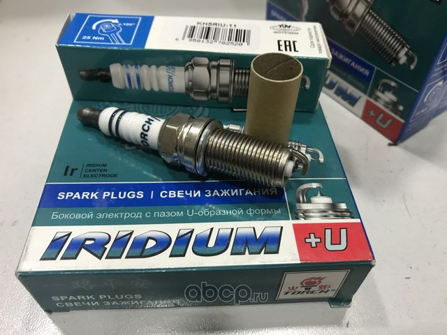 Свеча зажигания  серия Iridium+U  1 шт. Hyundai IX35  Santa Fe  Sonata  Kia Sorento  Sportage  Mit (Torch) Torch. Артикул kh5riu-11
