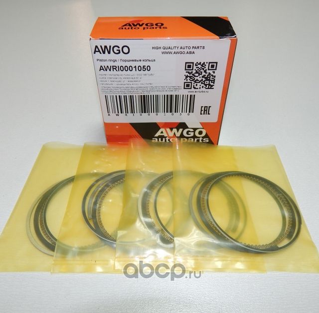Компл. колец 0,50 на 4 поршня AWRI0001050 (Awgo). Артикул AWRI0001050