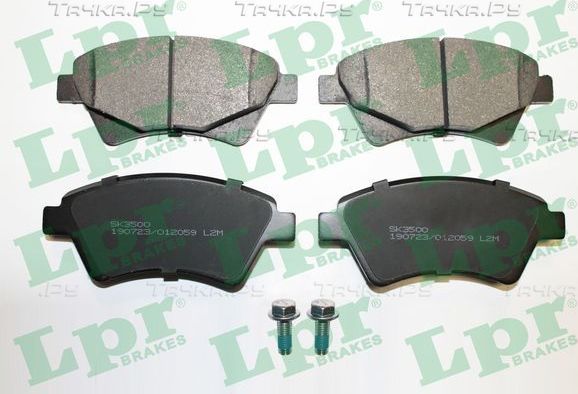 Тормозные колодки LPR передние для Renault Kangoo I 2001-2007. Артикул 05P2059
