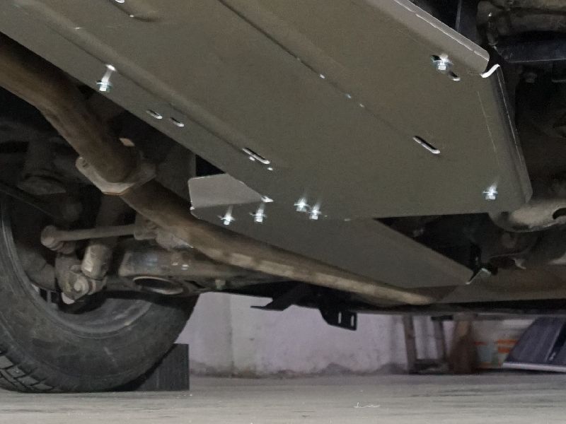 Защита алюминиевая ТСС (4 мм) для заднего дифференциала Geely Atlas Pro 2021-2026. Артикул ZKTCC00530