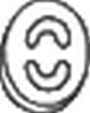 Кронштейн глушителя Bosal (Бельгия). Артикул 255-839