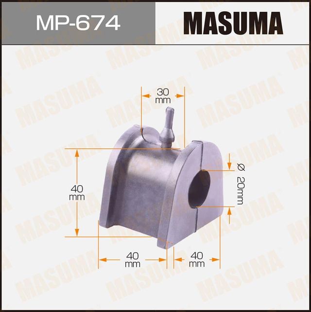 Втулки стабилизатора Masuma передние для Mercedes-Benz T1 1982-1990. Артикул MP-674