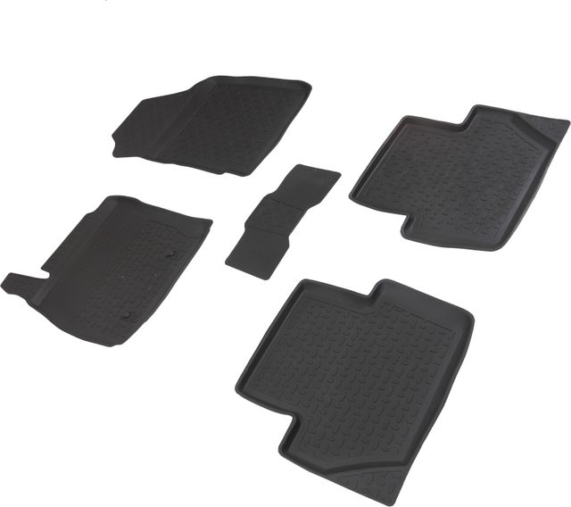 Коврики резиновые Seintex с высоким бортиком для салона Ford Ecosport рестайлинг 2017-2026. Артикул 90164