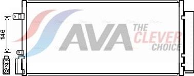 Радиатор кондиционера (конденсатор) AVA (алюминий) для Chevrolet Aveo II 2013-2015. Артикул CT5062D