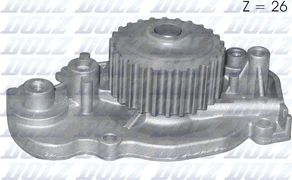 Помпа (водяной насос) Dolz для Honda Prelude IV 1993-1996. Артикул H127