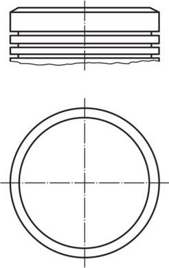 Поршень Mahle для Citroen C2 2003-2010. Артикул 040 04 00