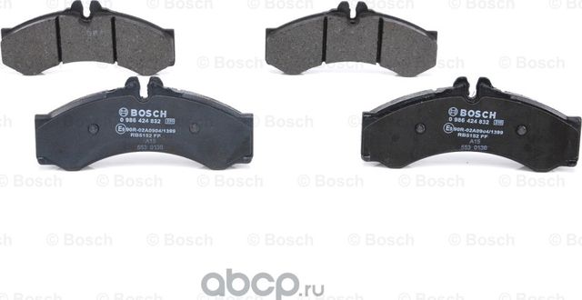 Колодки торм диск передн к-т (Bosch). Артикул 986424832