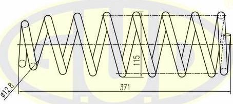 Пружина подвески G.U.D.. Артикул GCS055437
