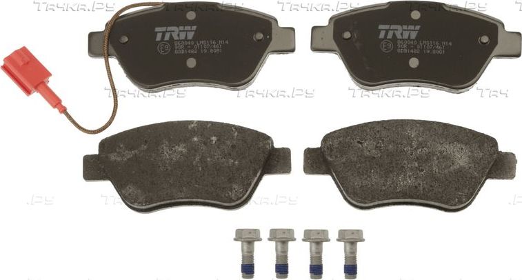 Тормозные колодки TRW COTEC. Артикул GDB1482