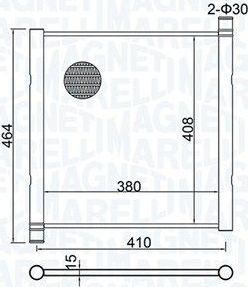 Радиатор охлаждения двигателя Magneti Marelli для Smart Fortwo II (W451) 2007-2015. Артикул 350213151900